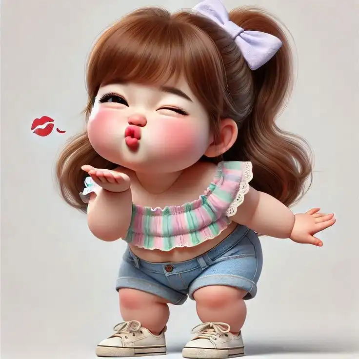 attitude cartoon girl dpz